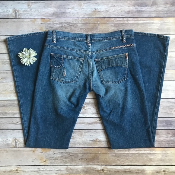 𝐑𝐀𝐋𝐏𝐇 𝐋𝐀𝐔𝐑𝐄𝐍 Y2K Repair Patch Jeans - Picture 3 of 8
